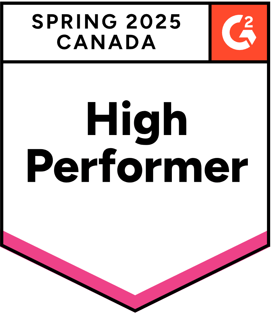 G2 High Performer Canada - Spring 2025